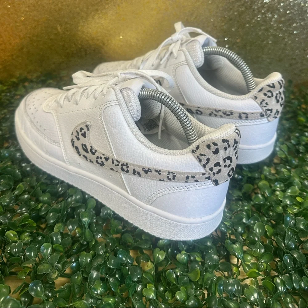 Wmns Court Vision Low 'Leopard Print Swoosh